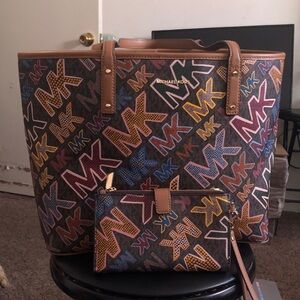 Michael Kors Colorful Logo Tote Bag